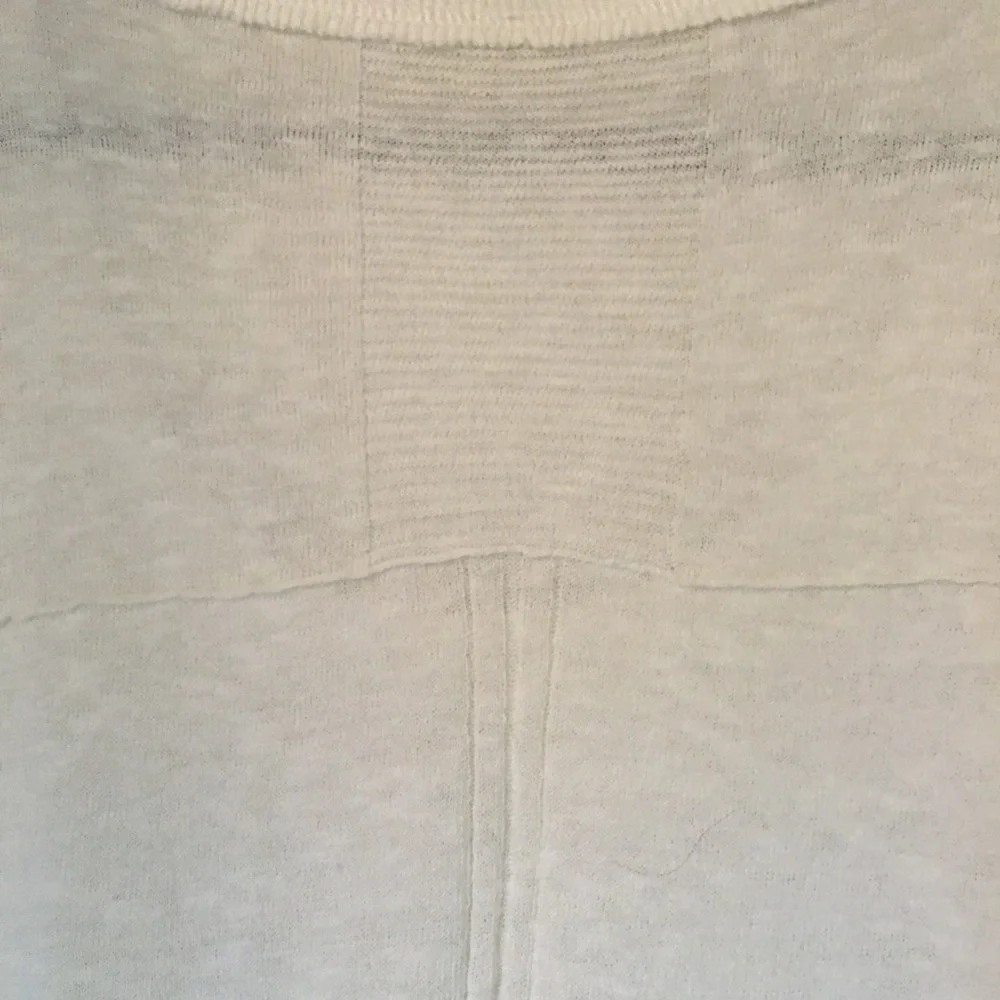 Free People Ivory Knit And Lace Sweater